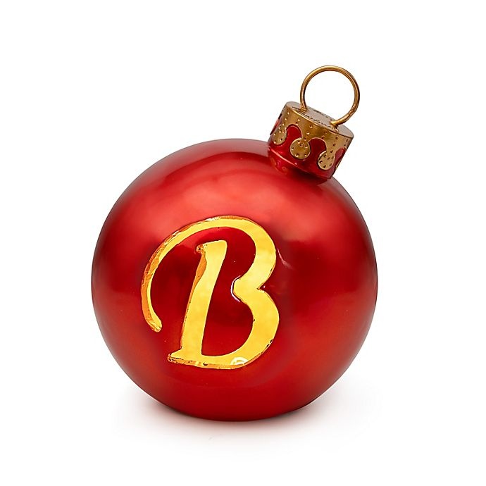 slide 1 of 1, Winter Wonderland 9-Inch Pre-Lit Monogram Letter B'' Christmas Ball Ornament'', 1 ct