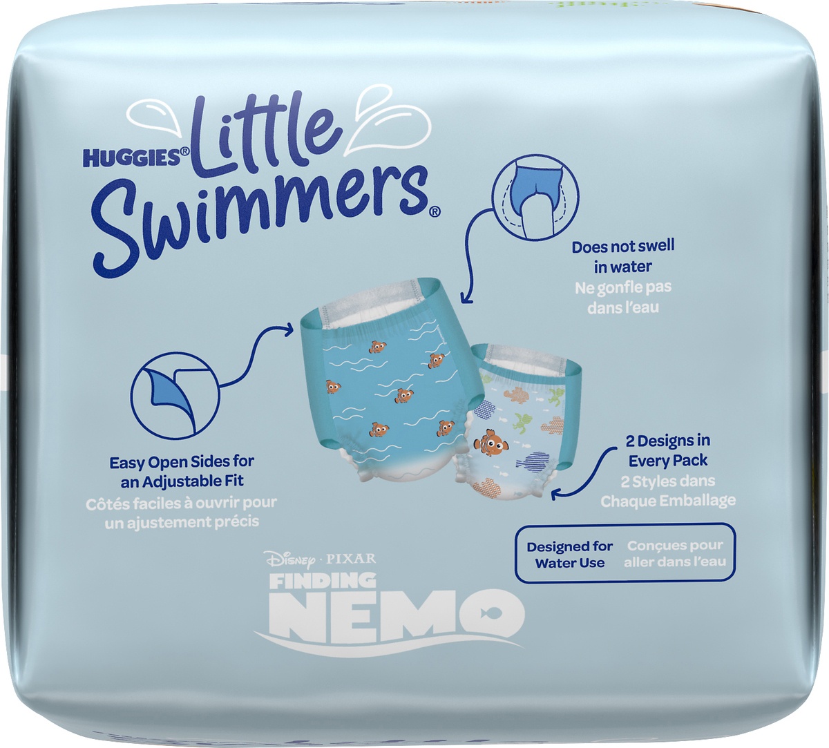 slide 4 of 8, Huggies Little Swimmers Disposable Diaper Swimpants, Size Medium, 11 ct