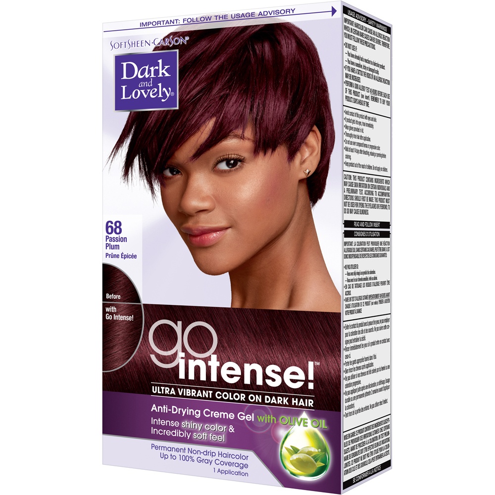 slide 3 of 4, Dark & Lovely Go Intense Ultra Vibrant Hair Color - Passion Plum, 1 ct