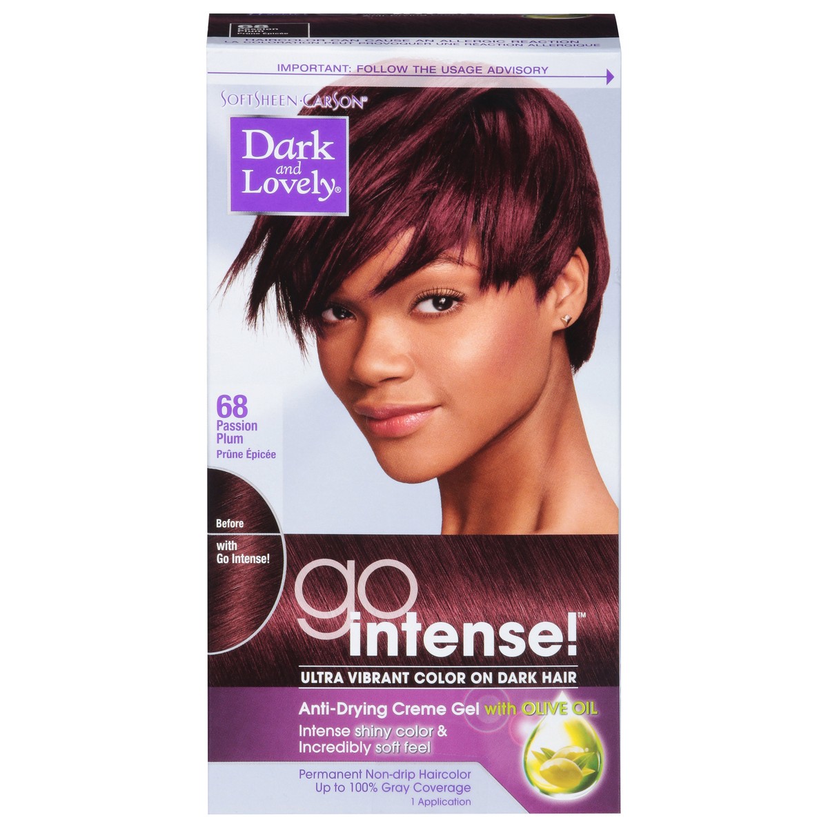 slide 1 of 9, SoftSheen-Carson Dark and Lovely Hair Color, 1 ct