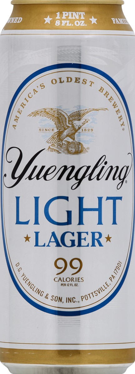 slide 4 of 4, Yuengling Light Lager, 24 oz