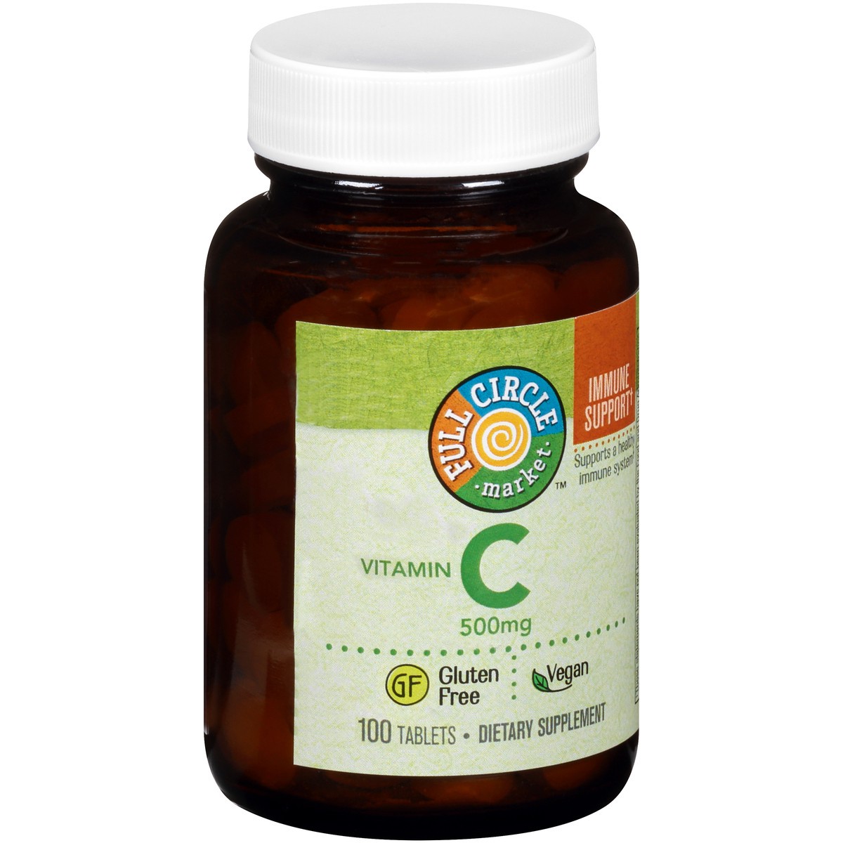 slide 4 of 8, Full Circle Market Vitamin C Tablets, 100 ct