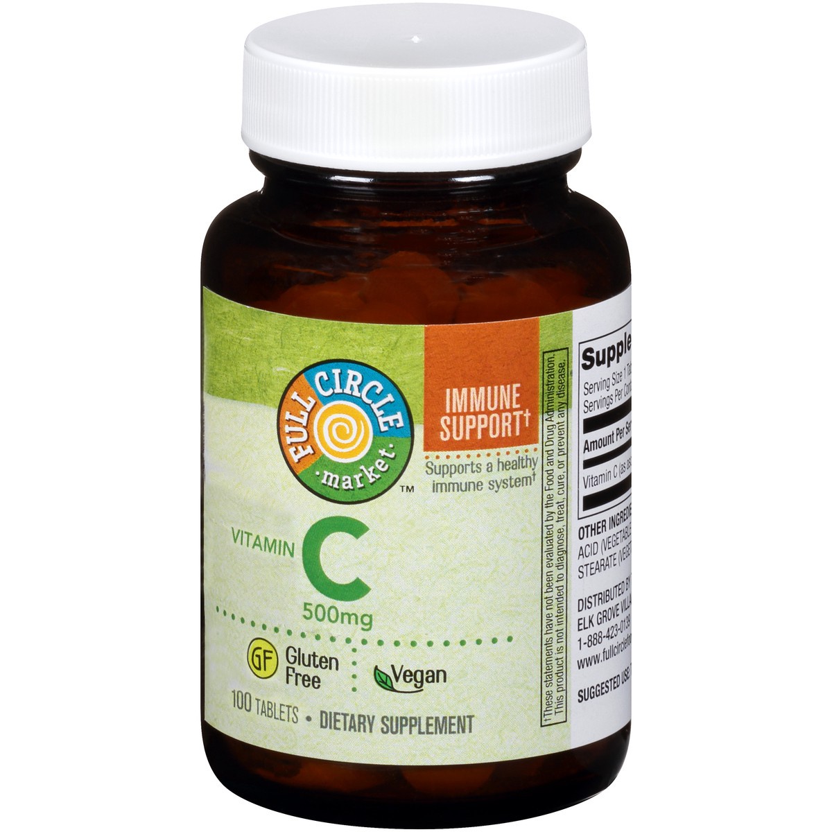 slide 7 of 8, Full Circle Market Vitamin C Tablets, 100 ct