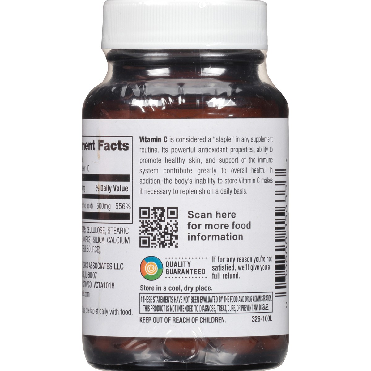 slide 6 of 8, Full Circle Market Vitamin C Tablets, 100 ct