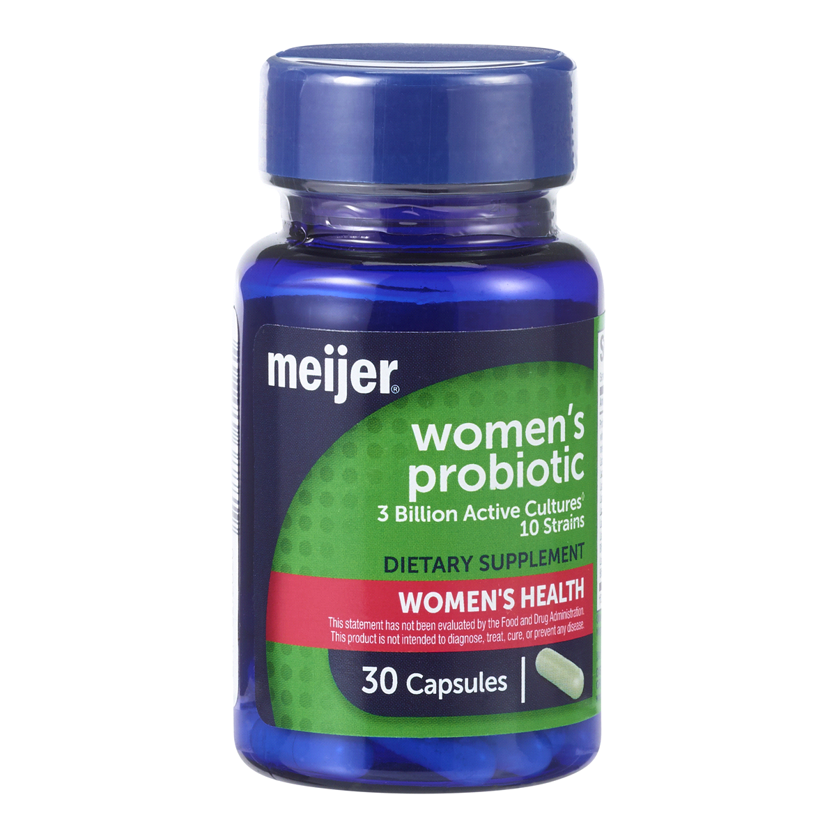 slide 1 of 3, Meijer Womens 3 Billion Probiotic Cap, 30 ct