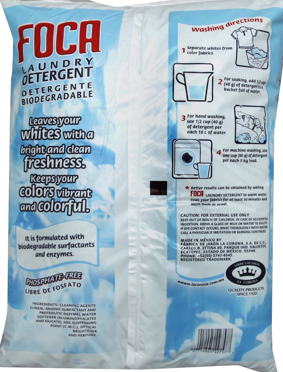 slide 4 of 6, Foca Laundry Detergent 70.54 oz, 4.4 lb