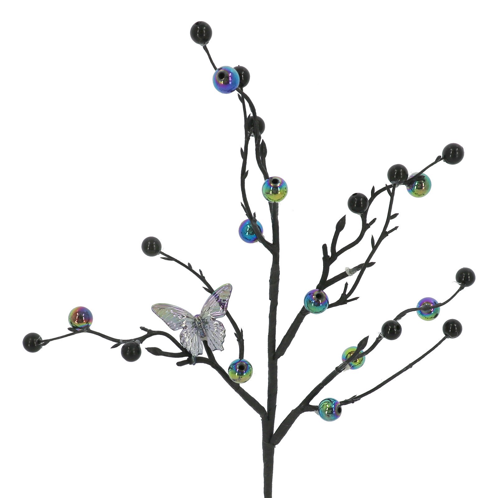 slide 2 of 2, 13.5" Iridescent Butterfly & Berry Pick By Ashland, 13.5 in