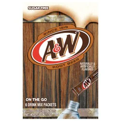 A&W On the Go Sugar Free Root Beer Drink Mix Packets - 6 ct
