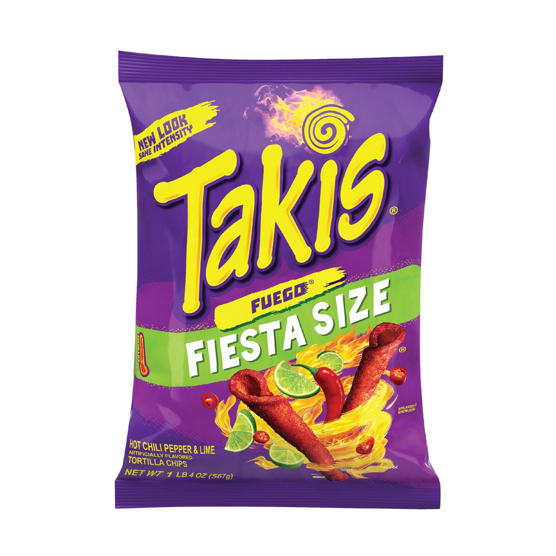 slide 1 of 7, Barcel Takis Fiesta Size Rolled Fuego Tortilla Chips - 20oz, 20 oz