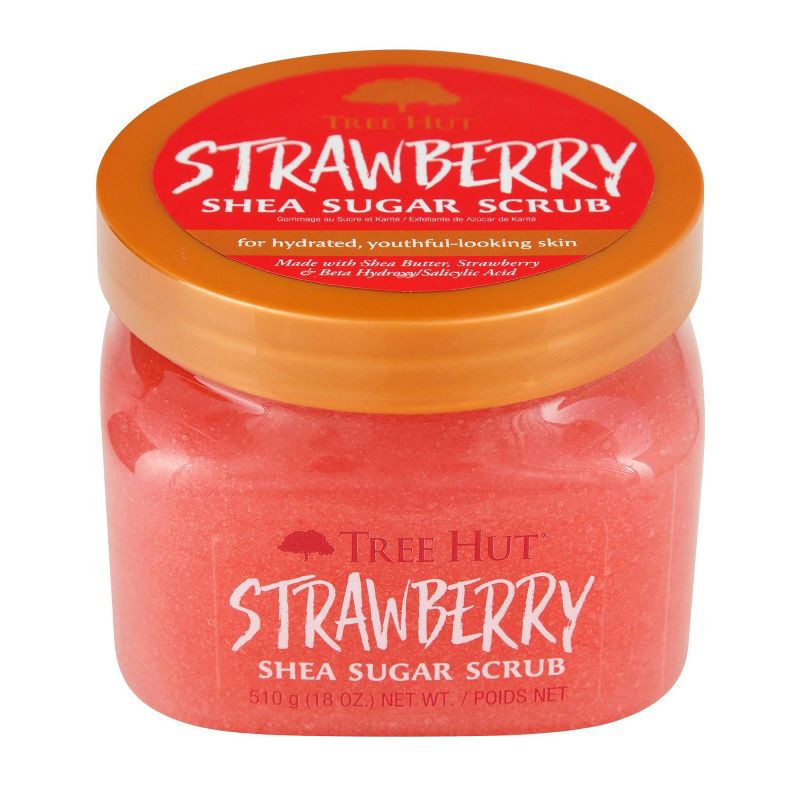 slide 2 of 6, Tree Hut Strawberry Shea Sugar Body Scrub - 18oz, 18 oz