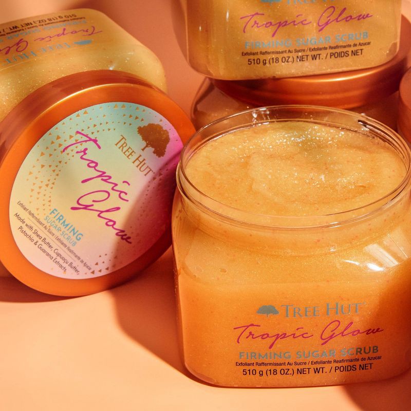 slide 4 of 6, Tree Hut Tropic Glow Shea Sugar Tropical Body Scrub - 18oz, 18 oz