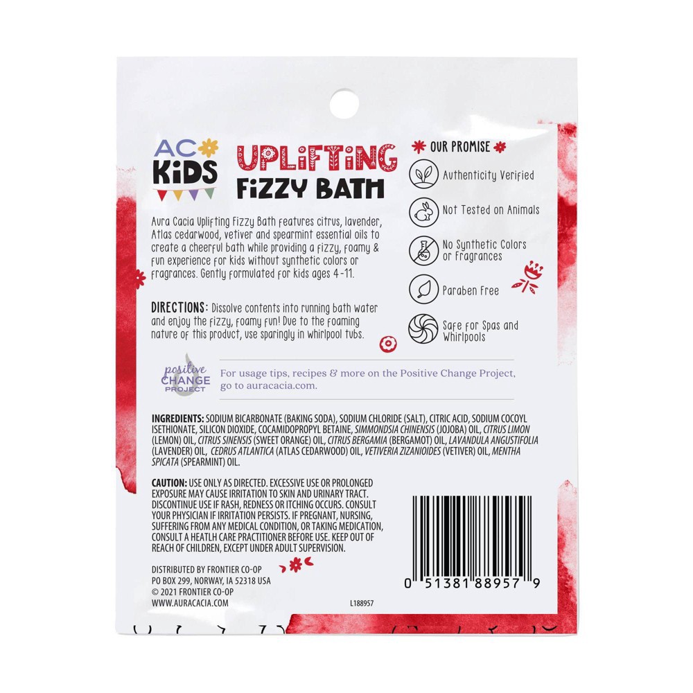 slide 2 of 3, Aura Cacia Uplifting Kids Fizzy Bath Powder - 2.5oz, 2.5 oz