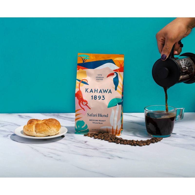 slide 4 of 4, Kahawa 1893 Safari Medium Roast Coffee - 12oz, 12 oz