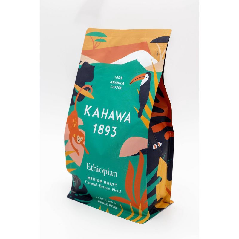 slide 1 of 3, Kahawa 1893 Ethiopia Single Origin Coffee Medium Roast - 12oz, 12 oz