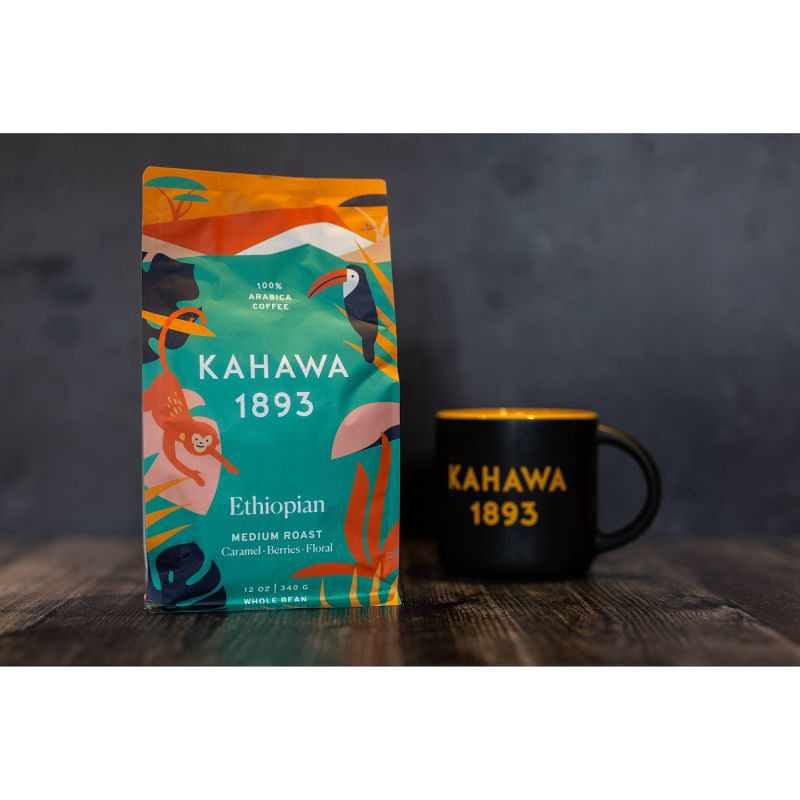 slide 3 of 3, Kahawa 1893 Ethiopia Single Origin Coffee Medium Roast - 12oz, 12 oz
