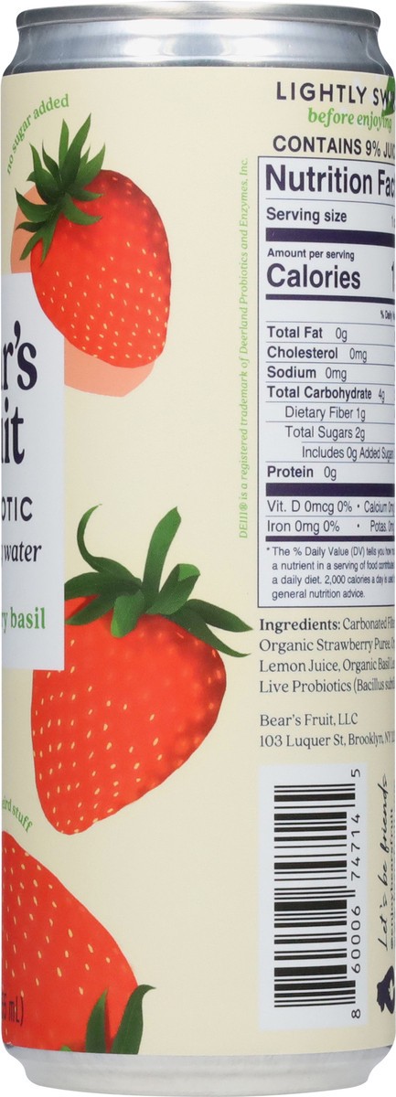 slide 3 of 13, Bears Fruits Probio Straw Basl Sprkl, 12 oz