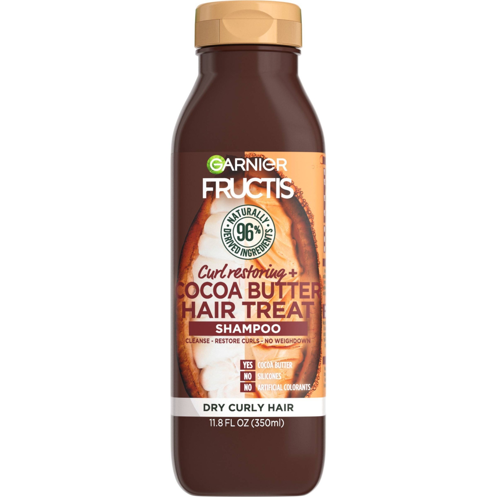 slide 1 of 5, Garnier Fructis Curl Restoring Cocoa Butter Hair Treat Shampoo - 11.8 fl oz, 11.8 fl oz