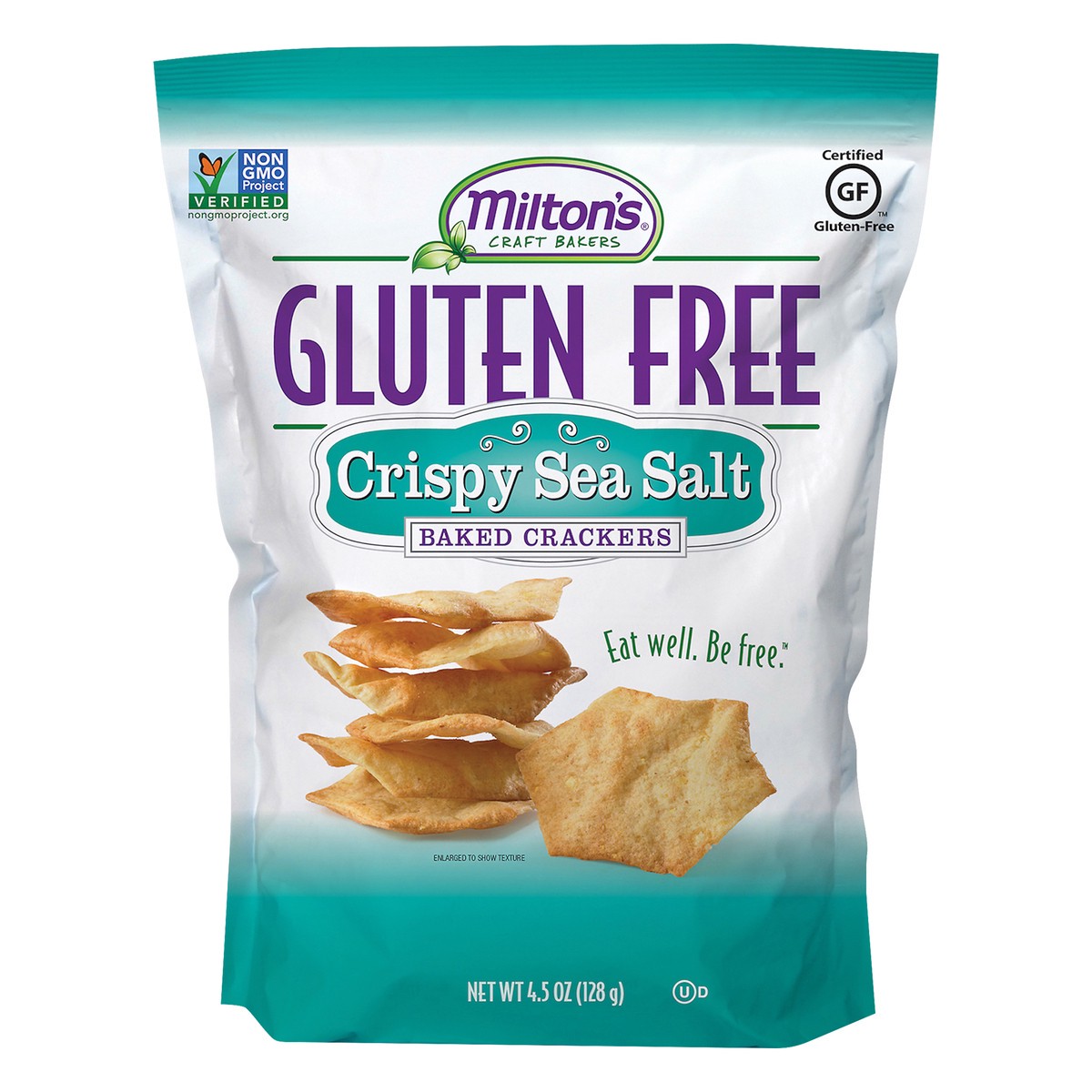 slide 1 of 2, Milton's Gluten Free Crispy Sea Salt Crackers, 4.5 oz