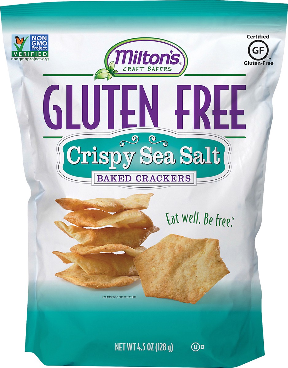 slide 3 of 7, Milton's Gluten Free Crispy Sea Salt Crackers, 