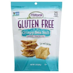 Milton's Gluten Free Crackers - Crispy Sea Salt, 4.5oz