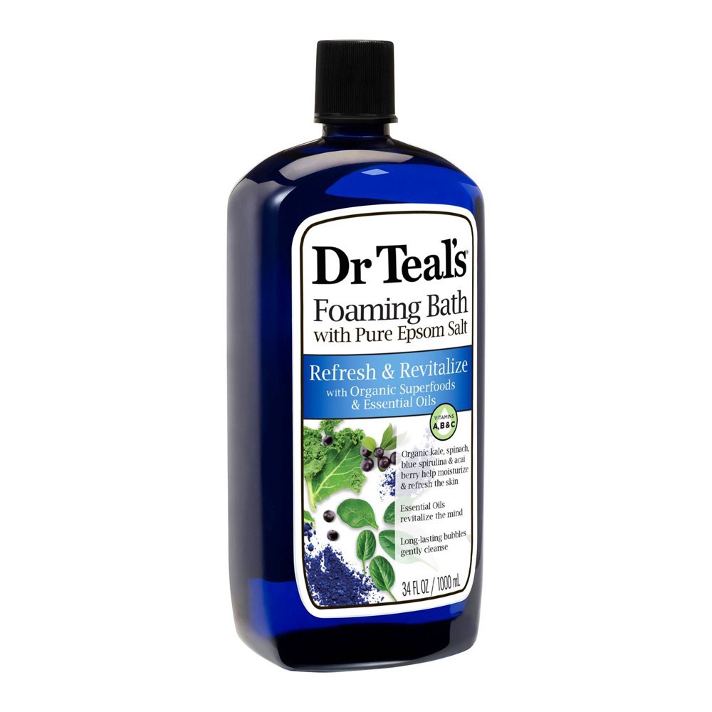 slide 4 of 6, Dr Teal's Refresh & Revitalize Superfoods Foaming Bubble Bath - 34 fl oz, 34 fl oz