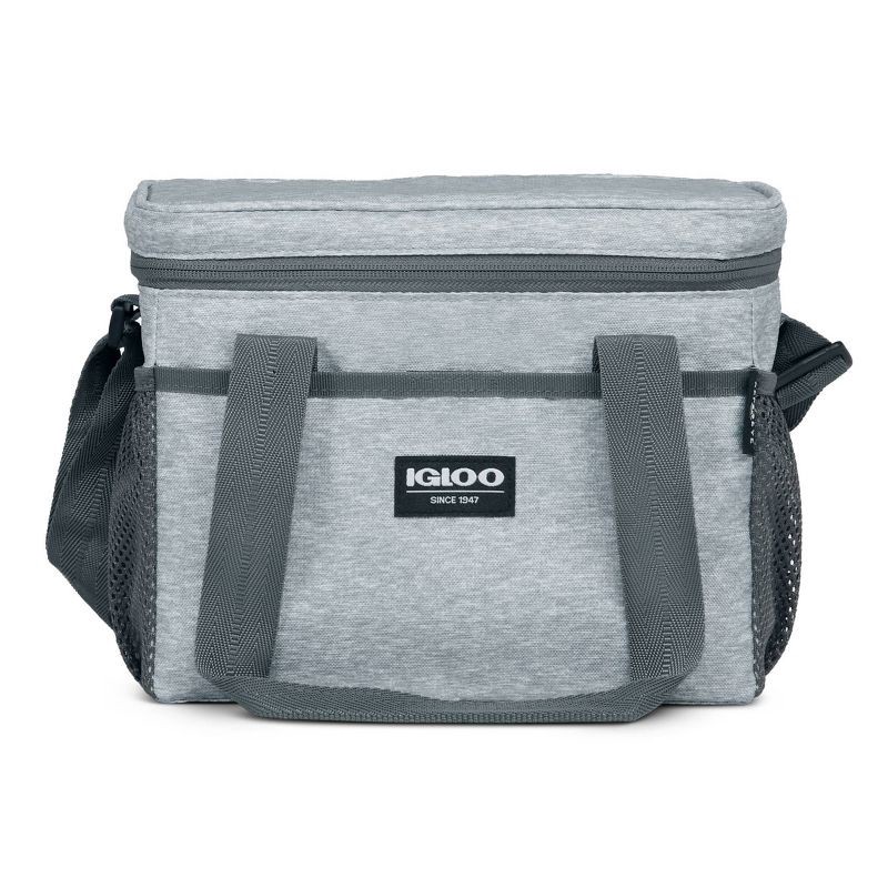 slide 4 of 8, Igloo Lunch+ Cube 12 Lunch Tote with Pack Ins - Gray: Insulated Bag for Adults, Includes 3 Containers, 1 ct