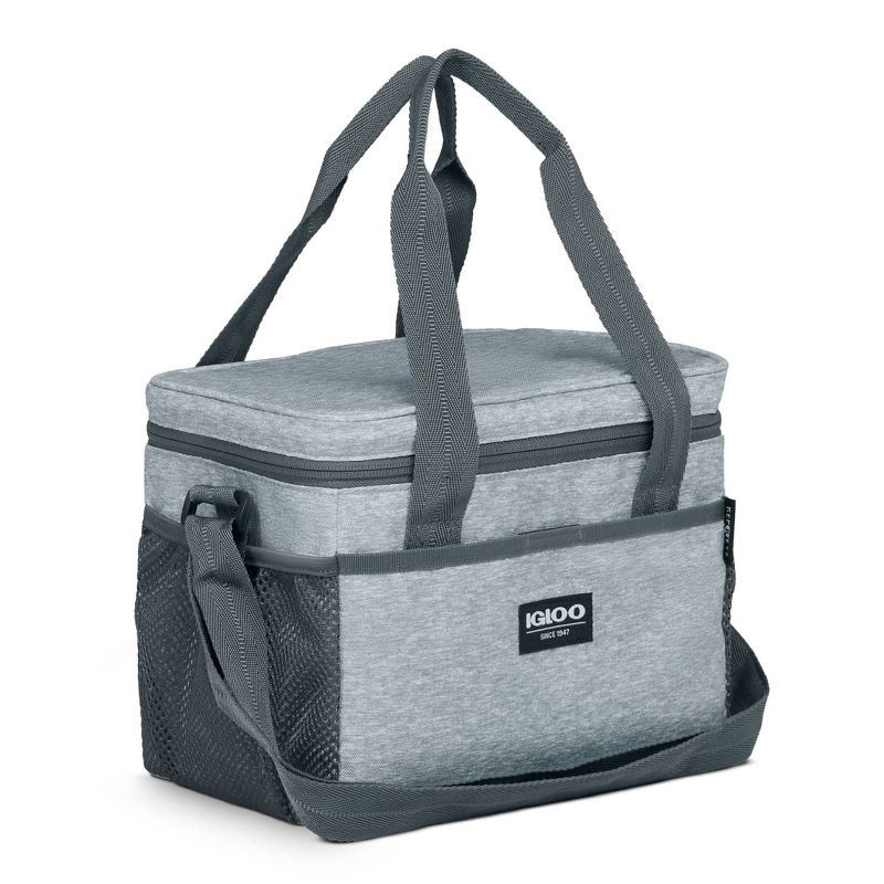 slide 6 of 8, Igloo Lunch+ Cube 12 Lunch Tote with Pack Ins - Gray: Insulated Bag for Adults, Includes 3 Containers, 1 ct