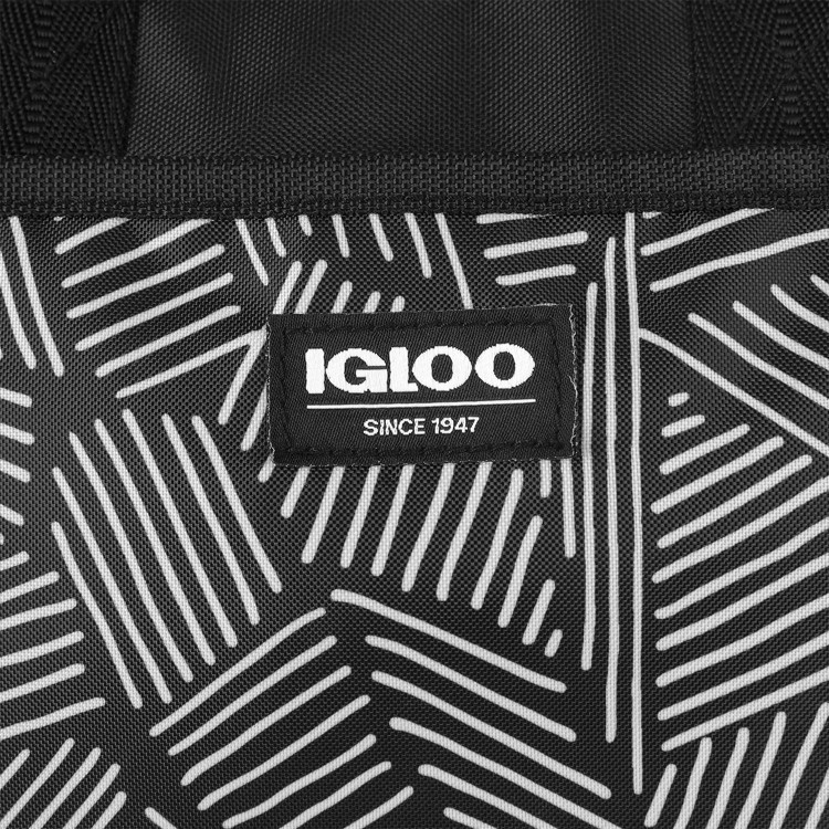 slide 15 of 15, Igloo Print Essentials Leftover Lunch Tote with Pack Ins - Black, 1 ct