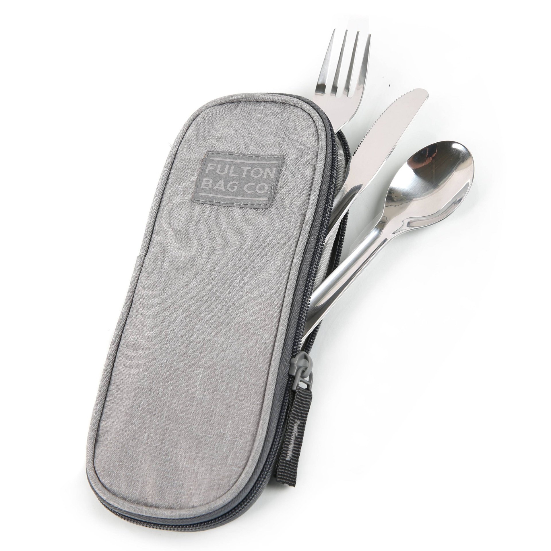 slide 1 of 8, Fulton Bag Co. Lunch Box Set - Gray, 1 ct