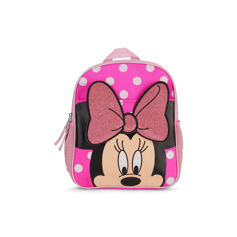 slide 1 of 5, Kids' Minnie Mouse 12" Backpack - Pink, 1 ct