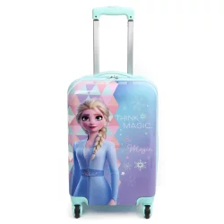 Frozen 2 Elsa Hardside Carry On Spinner Suitcase - Blue