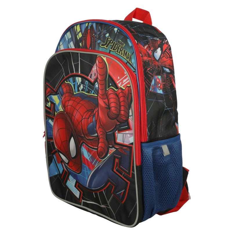 slide 5 of 6, Kids' Spider-Man 16" Backpack - Black, 1 ct