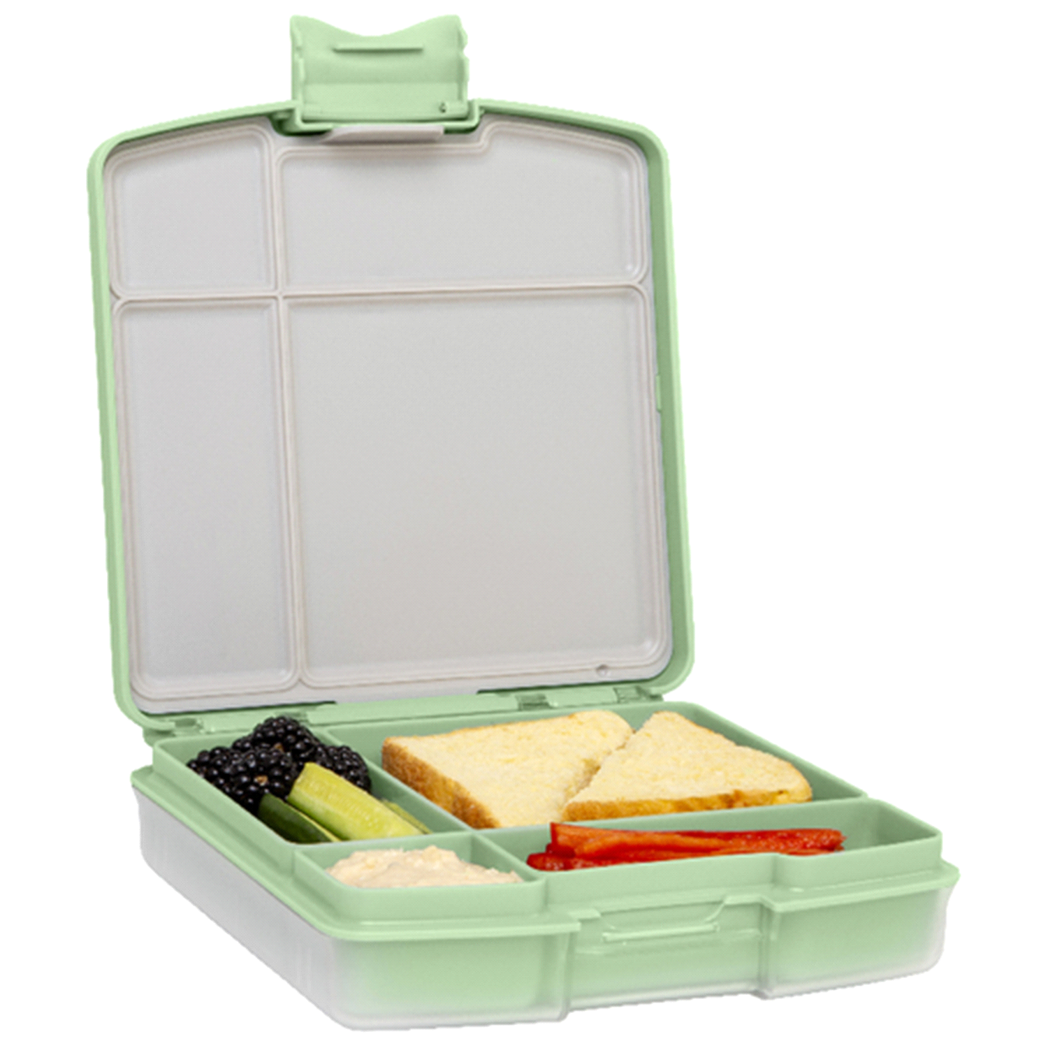 slide 1 of 6, Ubbi Bento Box - Sugar Snap, 1 ct