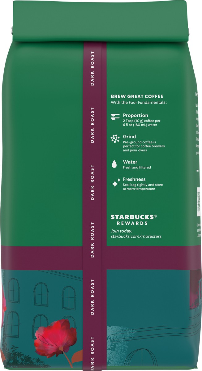 slide 5 of 9, Starbucks Ground Coffee—Dark Roast Coffee—Decaf Caffè Verona—100% Arabica—1 bag (12 oz), 12 oz