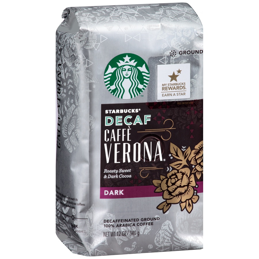 slide 8 of 17, Starbucks Decaf Ground Coffee, Caffè Verona, 100% Arabica, 12 oz