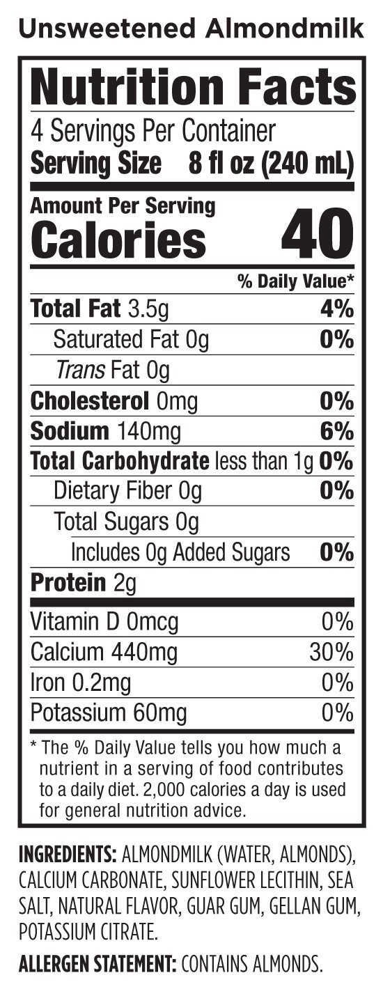 slide 3 of 5, Califia Farms Unsweetened Almond Milk, 32 fl oz