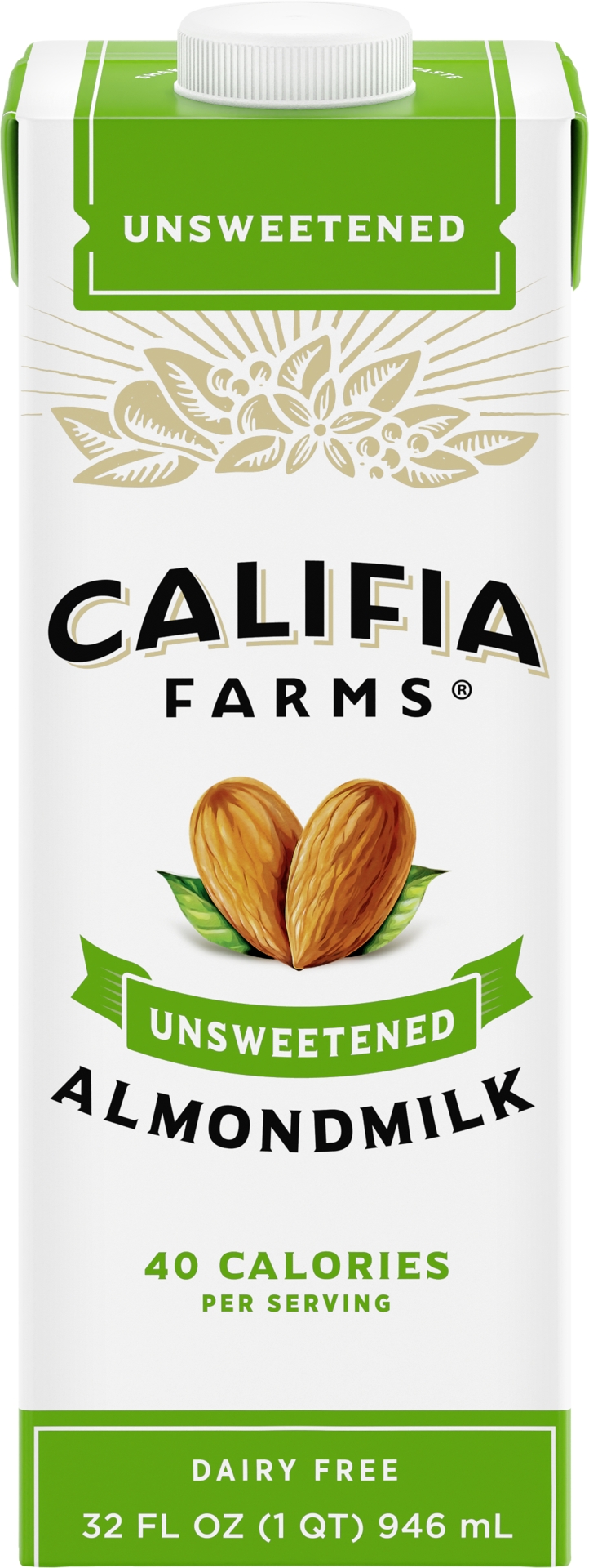 slide 1 of 5, Califia Farms Unsweetened Almond Milk, 32 fl oz