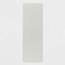 60" x 20" Stamp Kitchen Comfort Runner Mat Green - Threshold