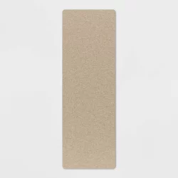 60" x 20" Basketweave Kitchen Comfort Runner Tan - Threshold