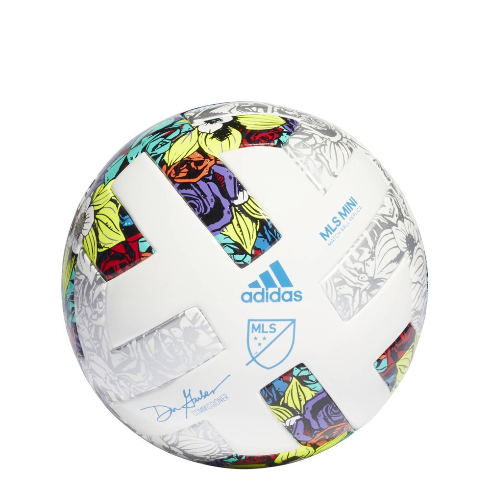 slide 2 of 5, Adidas MLS Mini Size 1 Soccer Ball - White, 1 ct