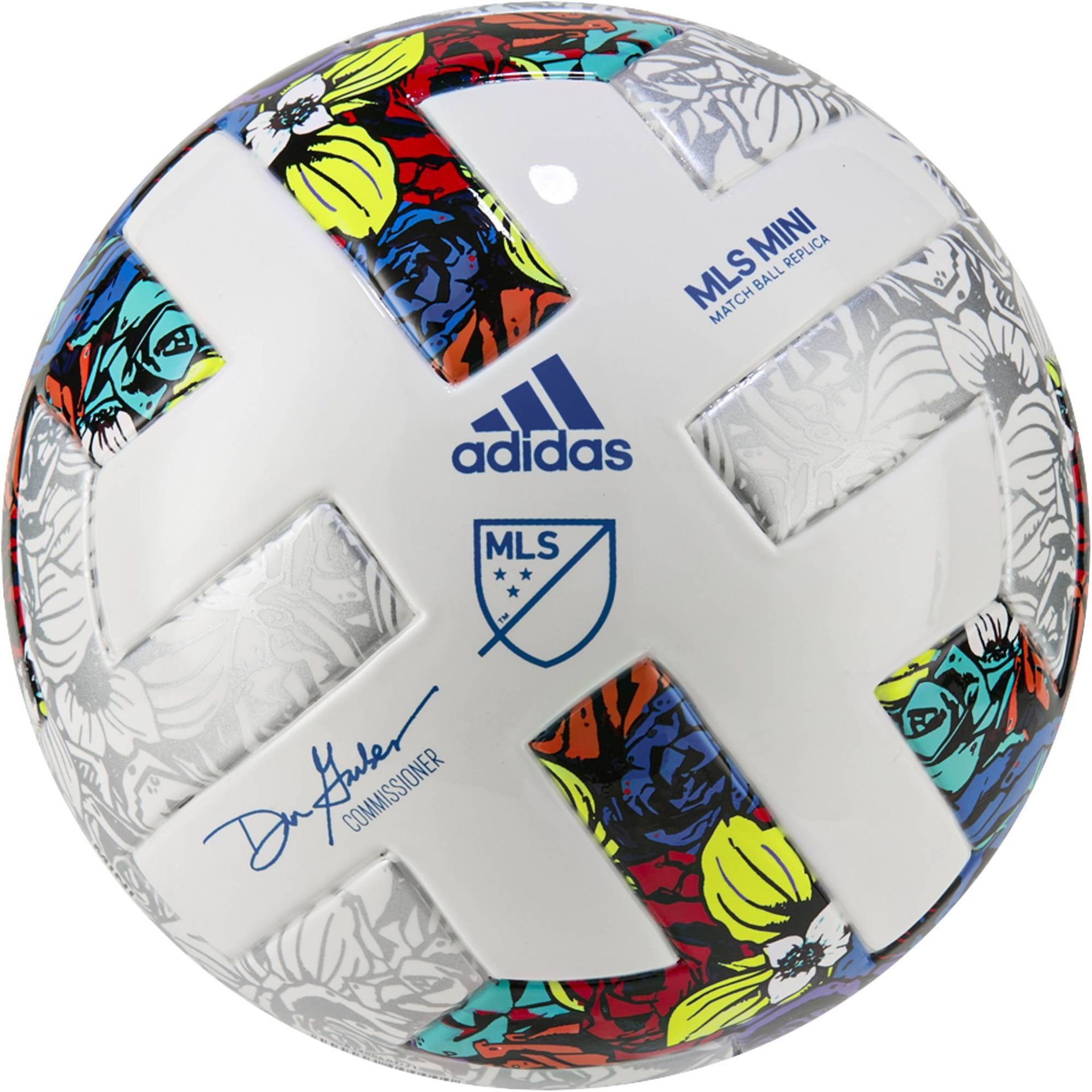 slide 1 of 5, Adidas MLS Mini Size 1 Soccer Ball - White, 1 ct
