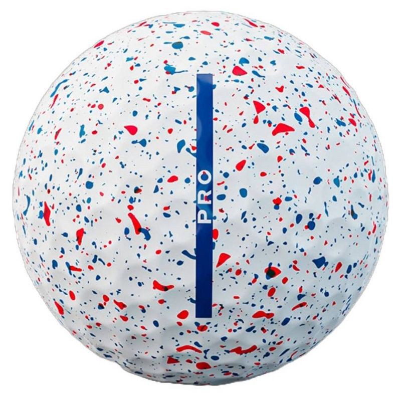 slide 4 of 4, Vice Golf Vice Pro Drip Golf Balls 12pk - Red/Blue/White: Urethane Cover, Rubber Core, 12 ct