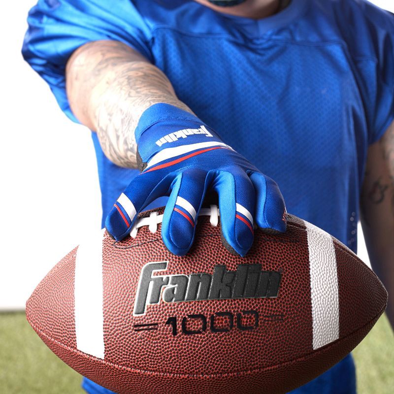 slide 2 of 4, Franklin Sports 1000 Series Grip-Rite Junior Football - Brown, 1 ct