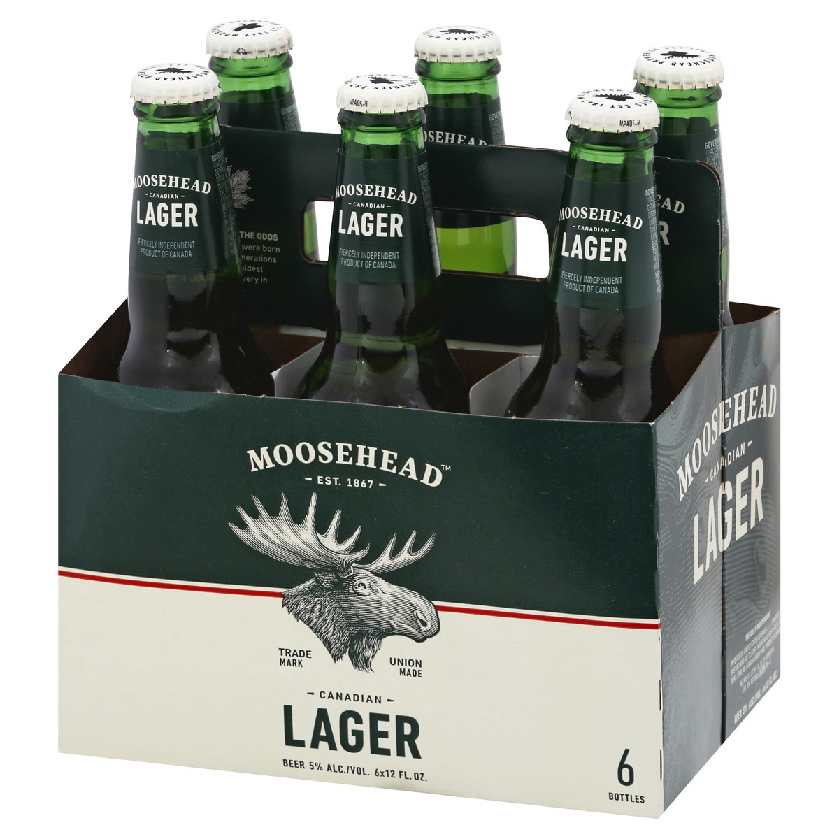 slide 8 of 9, Moosehead Canadian Lager 6 ea, 6 ct; 12 oz