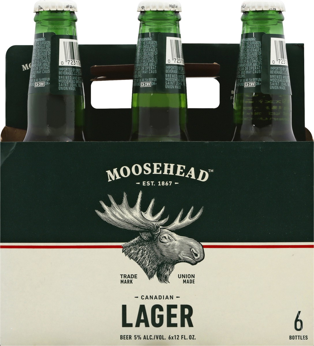 slide 2 of 9, Moosehead Canadian Lager 6 ea, 6 ct; 12 oz