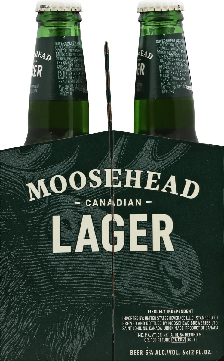 slide 4 of 9, Moosehead Canadian Lager 6 ea, 6 ct; 12 oz