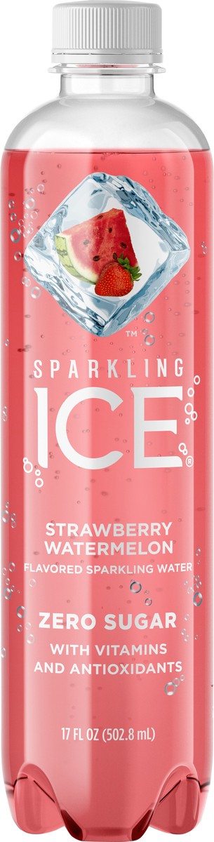 slide 5 of 7, Sparkling ICE Zero Sugar Strawberry Watermelon Sparkling Water 17 fl oz, 17 fl oz