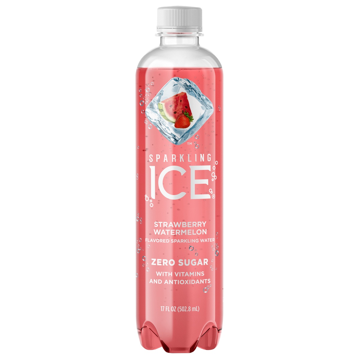 slide 1 of 6, Sparkling Ice Strawberry Watermelon - 17 fl oz Bottle, 