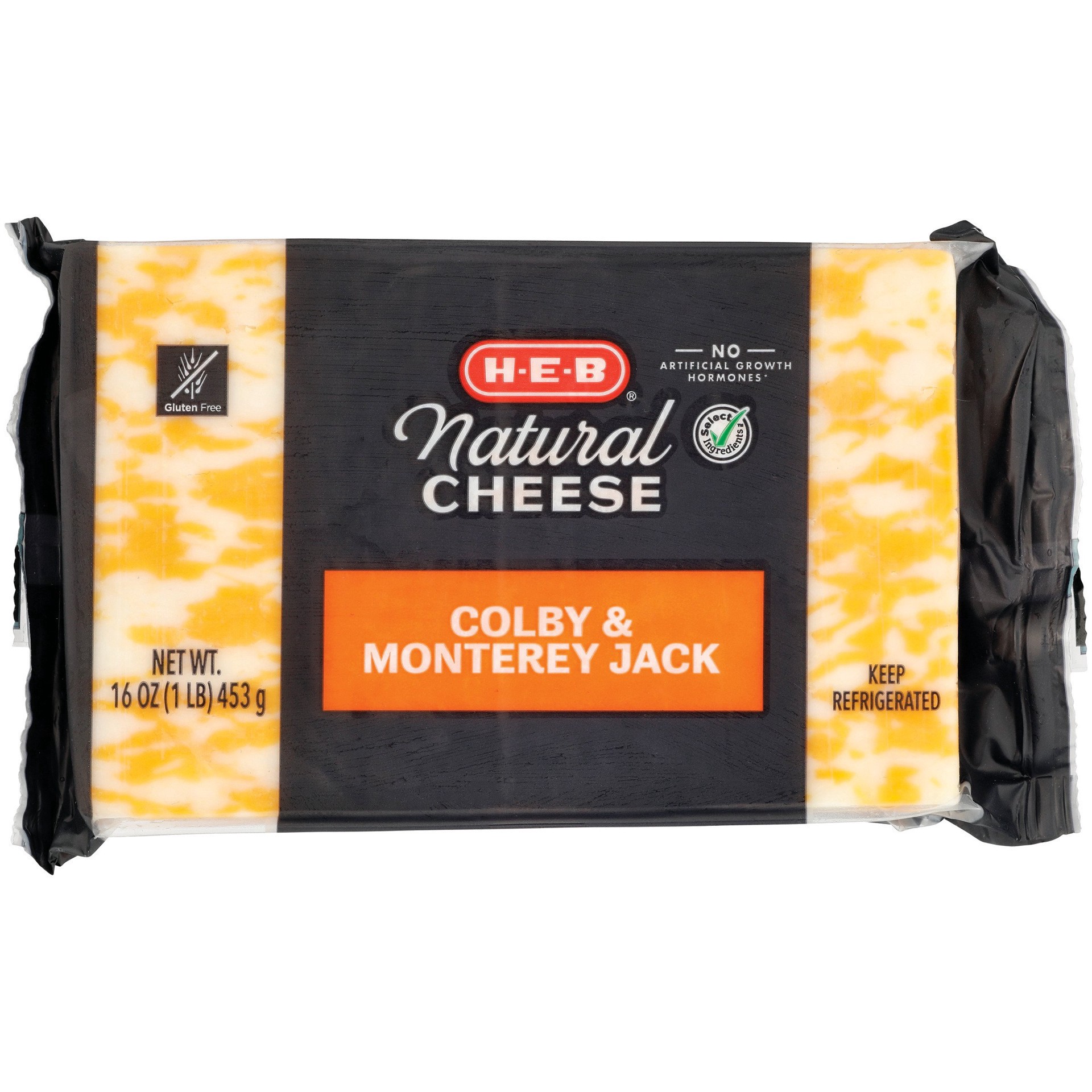 slide 1 of 1, H-E-B Colby Jack Cheese, 16 oz