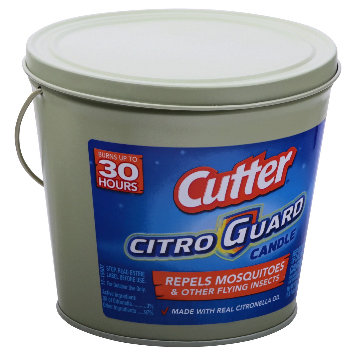 slide 6 of 9, Cutter Citro Guard Repels Mosquitoes Candle 17 oz, 17 oz